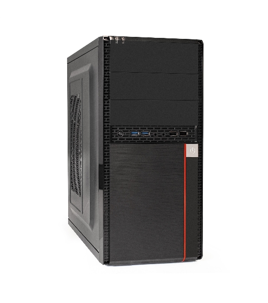 Компьютерный корпус Minitower ExeGate MA-371X Black, mATX (UN350, 120мм) 2хUSB+2хUSB 3.0, Audio