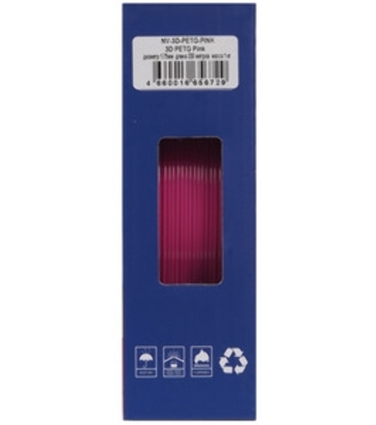 Филамент NV PRINT PETG Light Pink для 3D печати диаметр 1.75мм масса 1 кг