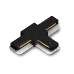 GL7168 BK черный матовый коннектор Т-образный для однофазного шинопровода Standard 220V NEW 105*70*20, фото5