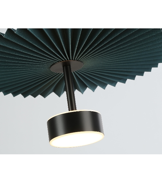 Светильник Ambrella light LH72605 BK/DB черный/синий 6W 3000K D300*260-1770