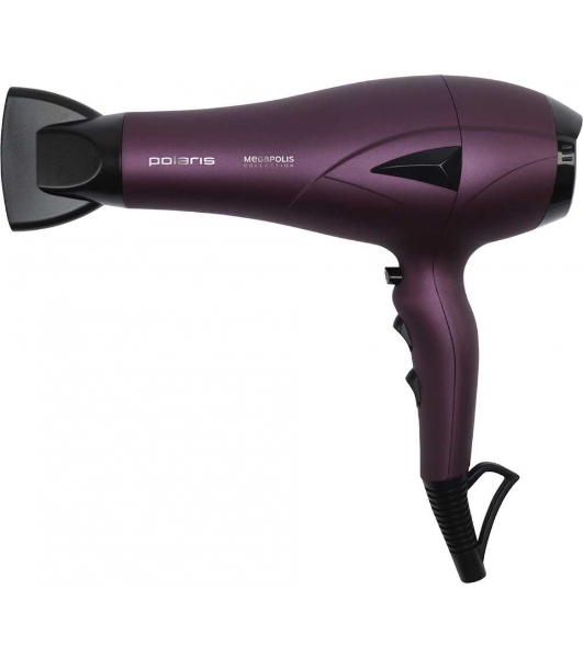 Фен Polaris PHD 2010Ti Megapolis Collection фиолетовый, 2100 Вт, ионизация