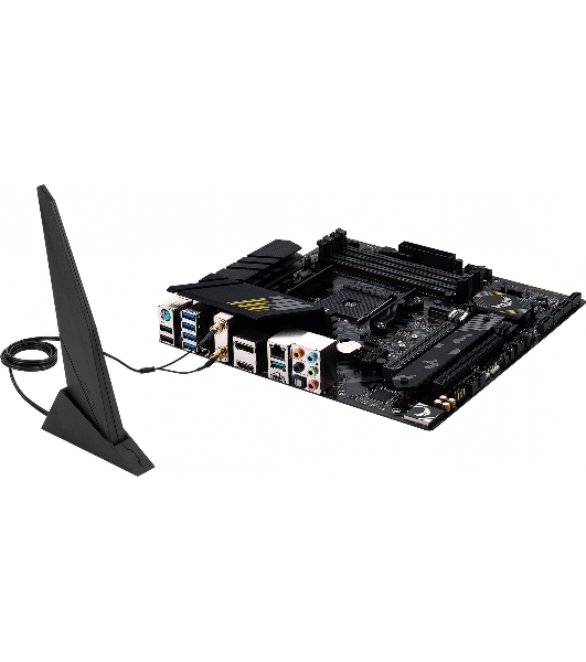 Материнская плата ASUS TUF GAMING B550M-PLUS WI-FI II, AM4, AMD B550, 4xDDR4, 4xSATA, 2xM.2, 1xPCIe 4.0 x16, 1xPCIe 3.0 x4, 1xPCIe x1, 1xDP, 1xHDMI, 1x 2.5Gb LAN, 1xUSB-C 3.2 Gen 2, 4xUSB-A 3.2 Gen 1, 2xUSB-A 2.0, 5x3.5 мм, TOSLINK, 7.1, mATX