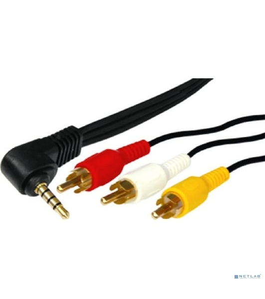 Шнур Rexant Стерео 3,5 мм 4C - 3 RCA 1,5 мeтра (GOLD)