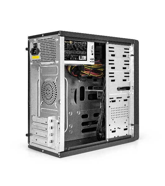 Компьютерный корпус Minitower ExeGate MA-371X Black, mATX (UN350, 120мм) 2хUSB+2хUSB 3.0, Audio