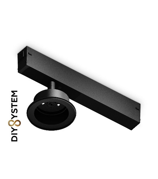 A2551 BK черный крепеж трековый для корпуса DIY D85mm 232*83*105