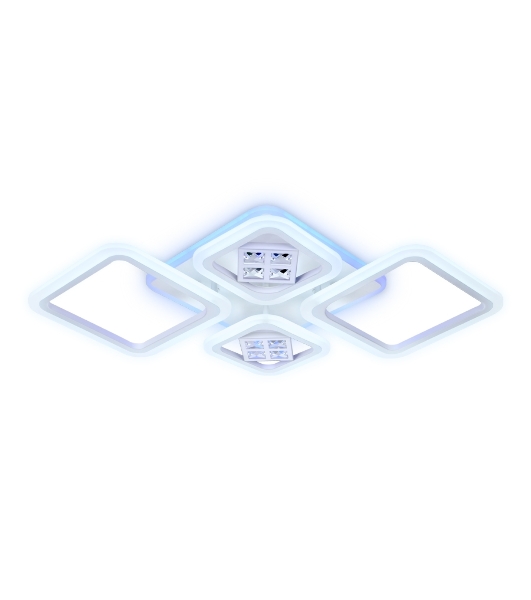 Светильник Ambrella light FA286/4 WH белый 101W 750*490*80 (ПДУ РАДИО 2.4G)