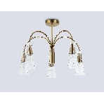 Люстра Ambrella light LH55701/5 BS/CL латунь/прозрачный E14*5 max 40W D600*440, фото6
