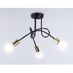 Светильник Ambrella light TR80415/3 BK/GD черный/золото E27/3 max 60W D670*370, фото3