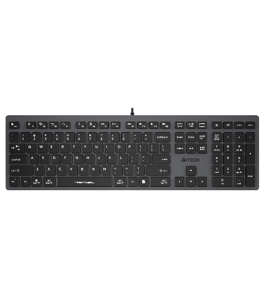 Клавиатура проводная A4Tech Fstyler FX50, USB, серый