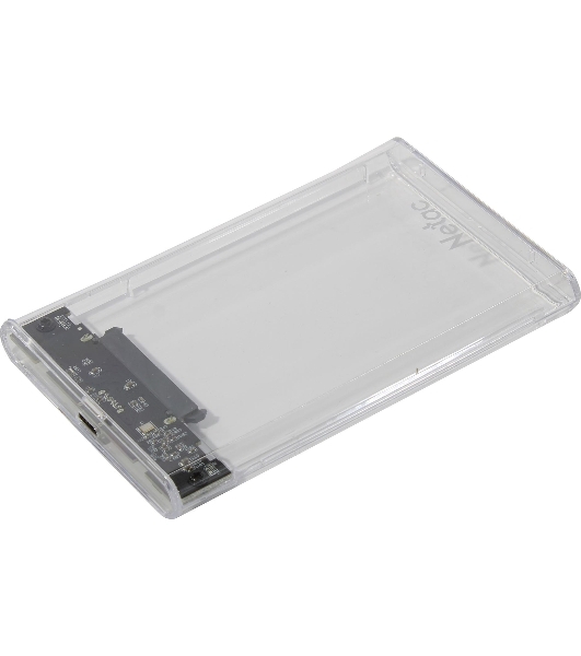 Внешний бокс 2.5 SATA Netac WH11 USB 3.0 NT07WH11-30CC слайд прозрачный корпус