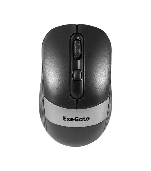Мышь беспроводная ExeGate Professional Standard FG-10 черный, 1200 dpi, радиоканал, USB, кнопки - 4