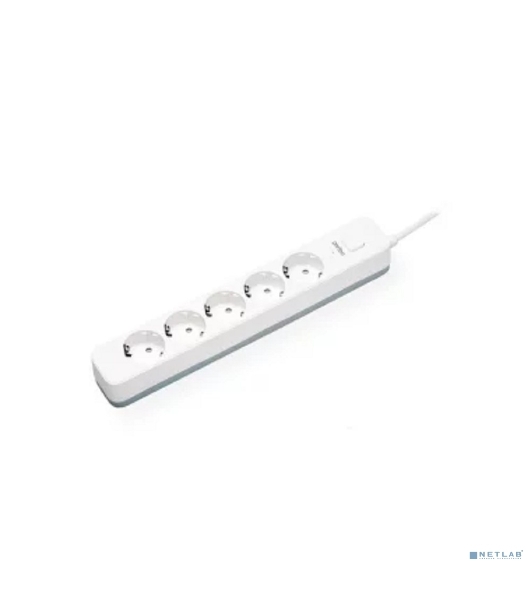 Сетевой фильтр Perfeo (PF_C3963) POWER STREAM - 5 роз - 1,5 м - белый