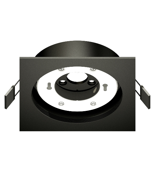 Корпус светильника C8062 SBK черный песок 110*110*H40mm Out2mm GX53