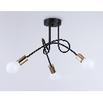 Светильник Ambrella light TR80415/3 BK/GD черный/золото E27/3 max 60W D670*370, фото 1