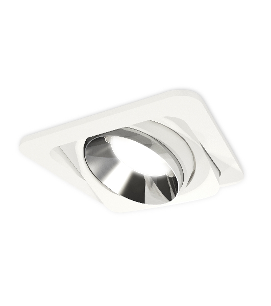 Комплект встраиваемого поворотного светильника Ambrella light XC7658022 SWH/PSL белый песок/серебро полированное MR16 GU5.3 (C7658, N7032)