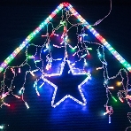 Гирлянда Neon-night Айсикл (бахрома) светодиодный, 4,8 х 0,6 м, прозрачный провод, 230 В, диоды RGB, 176 LED, фото3