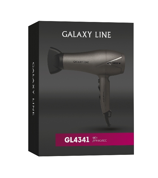 Фен Galaxy Line GL 4341 черный, 2400 Вт
