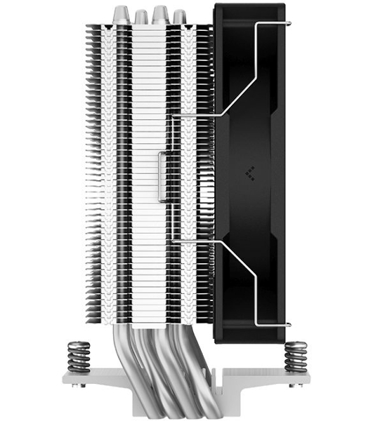 Кулер для процессора DEEPCOOL AG400 LED черный, 120 мм, алюминий/медь, 2000 об/мин, 31.6 дБ, 4 pin, 220 Вт, 150 мм