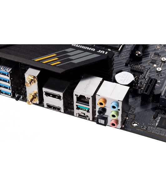 Материнская плата ASUS TUF GAMING B550M-PLUS WI-FI II, AM4, AMD B550, 4xDDR4, 4xSATA, 2xM.2, 1xPCIe 4.0 x16, 1xPCIe 3.0 x4, 1xPCIe x1, 1xDP, 1xHDMI, 1x 2.5Gb LAN, 1xUSB-C 3.2 Gen 2, 4xUSB-A 3.2 Gen 1, 2xUSB-A 2.0, 5x3.5 мм, TOSLINK, 7.1, mATX