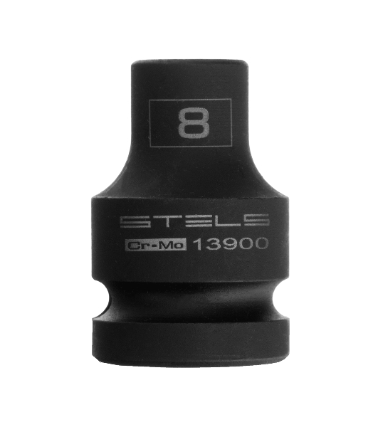 Головка ударная шестигранная Stels 8 мм, 1/2', CrMo