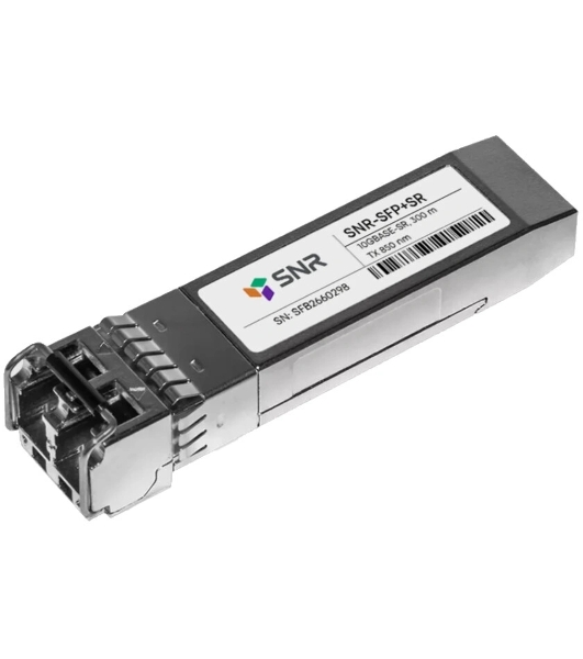 Модуль SNR Оптический модуль SFP+ 10GbASE-SR/SW, MMF, LC duplex, 850нм, up to 300м (5dB), DDMI