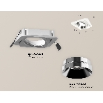 Комплект встраиваемого поворотного светильника Ambrella light XC7658022 SWH/PSL белый песок/серебро полированное MR16 GU5.3 (C7658, N7032), фото 1