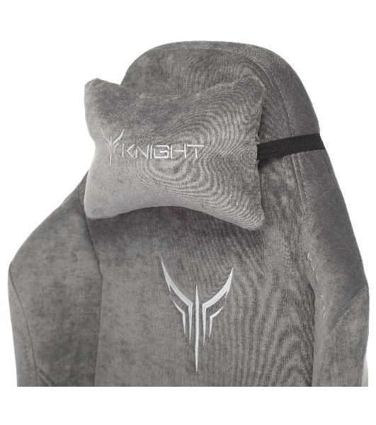 Кресло Бюрократ Knight N1 Fabric серый, ткань, 120 кг, механизм качания