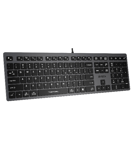 Клавиатура проводная A4Tech Fstyler FX50, USB, серый