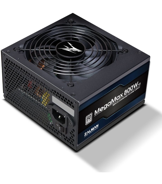 Блок питания Zalman MegaMax 800W RTL (ZM800-TXII V2), 800Вт, 80 PLUS, 120мм, черный