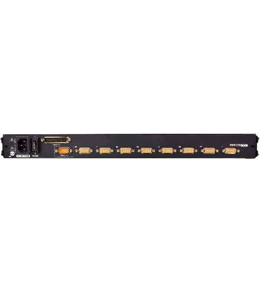 Переключатель-KVM 8-портовый IP с ЖК-дисплеем Slideaway/ATEN SINGLE RAIL 8P PS/2-USB LCDKVMP 17INCH WIH IP
