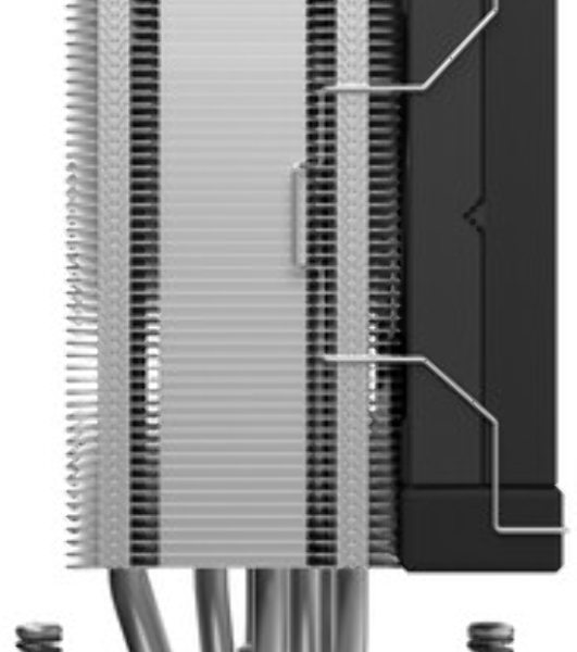 Кулер для процессора DEEPCOOL AK500S DIGITAL SE LGA20XX/1700/1200/115X/AM5/AM4 (12шт/кор, TDP 240W, PWM, Fan 120мм, 5 тепл. трубок, Copper Base, черный) RET (R-AK500S-BKADMN-GJD)