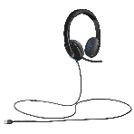 Гарнитура Logitech USB Headset H540 чёрный, проводная, USB, фото20