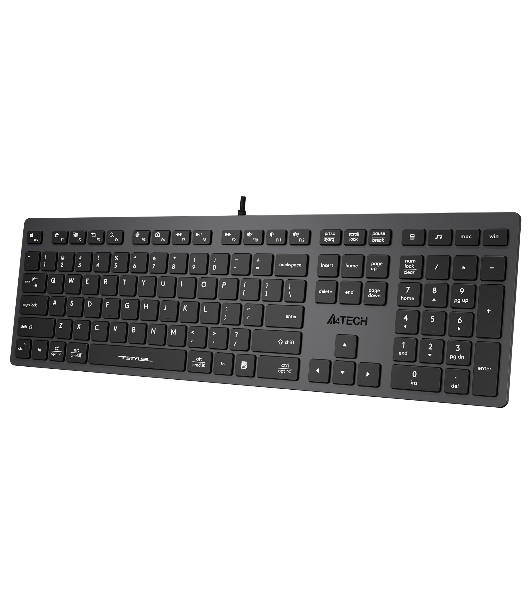 Клавиатура проводная A4Tech Fstyler FX50, USB, серый