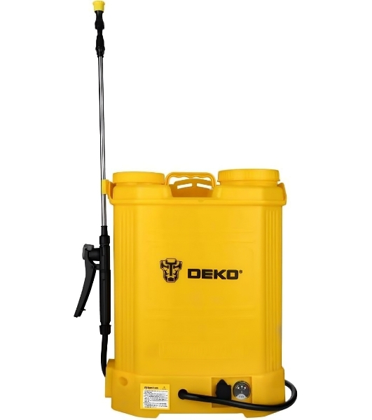 Опрыскиватель Deko DKSP10 16л желтый (065-0954)