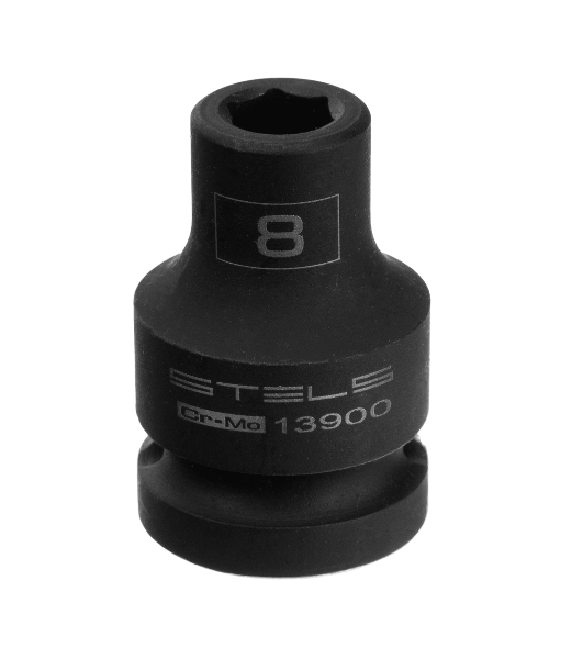 Головка ударная шестигранная Stels 8 мм, 1/2', CrMo