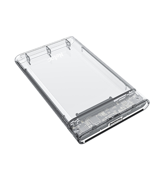 Внешний бокс 2.5 SATA Netac WH11 USB 3.0 NT07WH11-30CC слайд прозрачный корпус