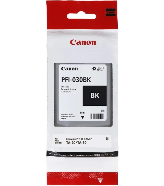Картридж струйный Canon Pigment Ink PFI-030 черный (55 мл) для Canon imagePROGRAF TA-20, TA-30, TM-240, TM-340