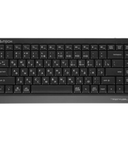 Клавиатура беспроводная A4Tech Fstyler FBK11, USB, Bluetooth/Радиоканал, черный/серый