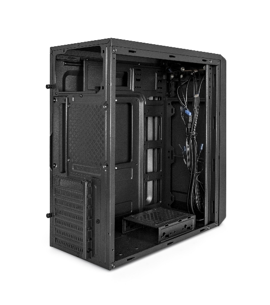 Компьютерный корпус Miditower ExeGate EX287372RUS XP-332UC-XP350 (ATX, XP350 с вент. 12см, 2*USB 3.0+1*TypeC, аудио, черный)