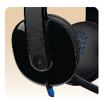 Гарнитура Logitech USB Headset H540 чёрный, проводная, USB, фото21