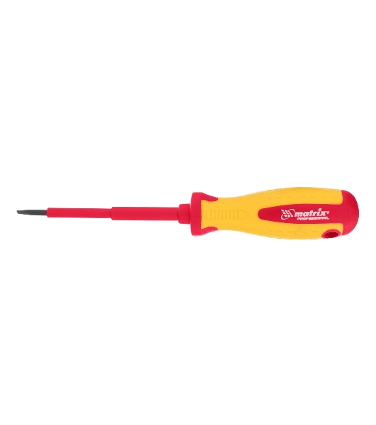 Отвертка Matrix Insulated, SL3,0 x 80 мм, CrMo, до 1000 В, двухкомп. рукоятка
