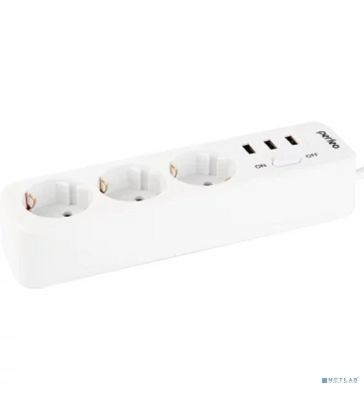 Сетевой фильтр PERFEO (PF_C3906) 3 роз х 2м белый