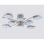 Люстра светодиодная на штанге Ambrella light FL516339/8 GR/CP серый/медь 120W 3000-6000K D850*170 (без ПДУ), фото5