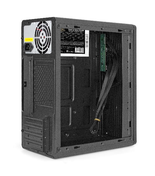 Корпус ExeGate BAA-503-AAA400, Mini-Tower, чёрный, 1 x 80/90 мм, БП 400 Вт