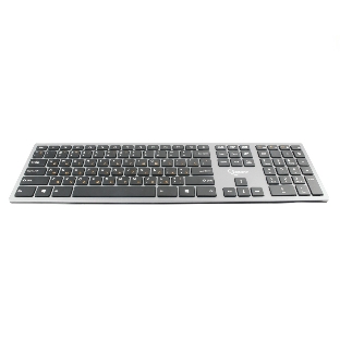 Клавиатура беспроводная Gembird KBW-1, USB, серебристый