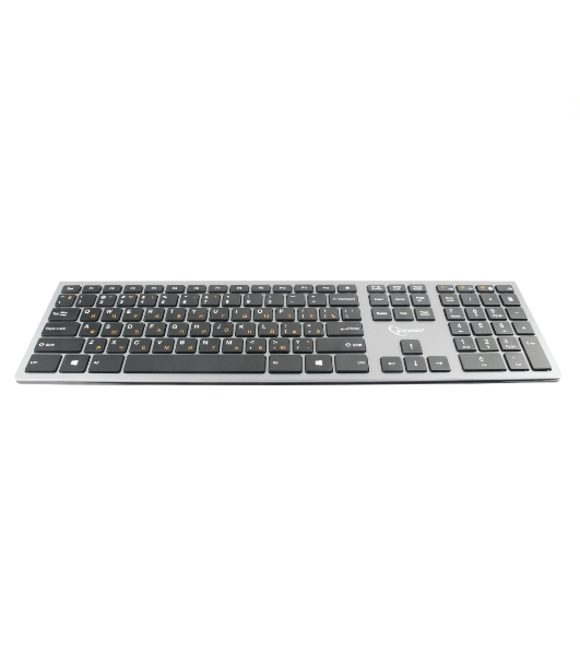 Клавиатура беспроводная Gembird KBW-1, USB, серебристый
