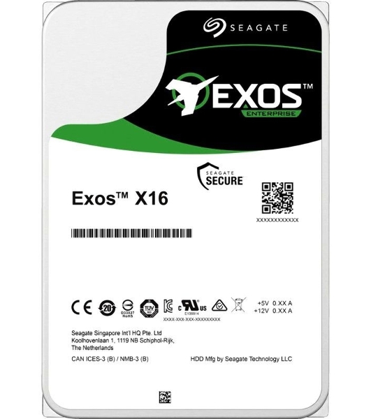 Жесткий диск Seagate 16Tb, ST16000NM002G, SAS Exos X16, 7200 rpm, 256Mb buffer