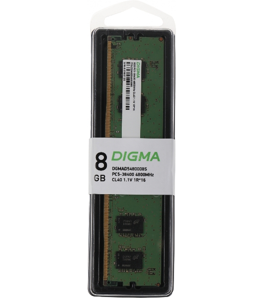 Оперативная память Digma, DDR5, 8GB (1x8GB), 4800MHz, CL40, DIMM