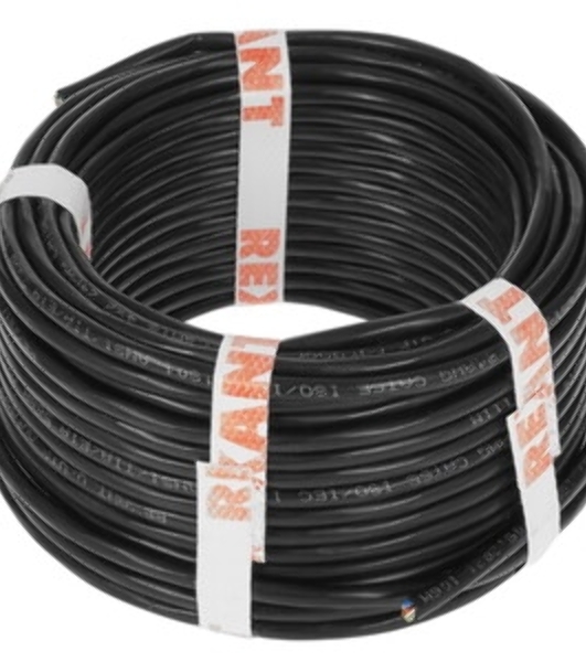 Кабель UTP Rexant 4PR 24AWG, CU (медь), cat.5e, 100 МГц, PE, черный, OUTDOOR, бухта 25 м