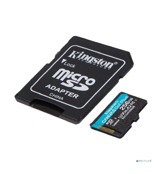 Флеш карта microSDXC 256Gb Kingston SDCG4/256Gb Canvas Go! Plus A2 + adapter